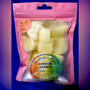 Lemon Hand Poured Soy blend wax melts. 10 pack